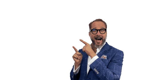 Excited Pointing Sticker by Plath & Partner