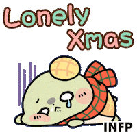 Lonely Merry Christmas Sticker