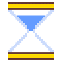 jonathanton pixel pixelart time hourglass Sticker