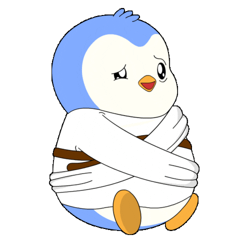 Penguin Wow Sticker by Pudgy Penguins