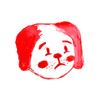 elarandano dog perrito elarandano elarandanoarte Sticker