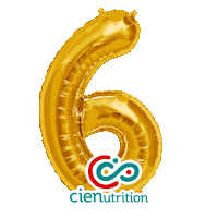 6Añoscien Sticker by Cien Nutrition