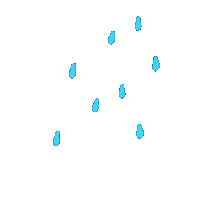 Raining Tropical Storm Sticker by Marcel Katz Dalí / The Art Plug