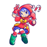 Christmas Girl Sticker
