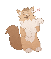 Cat Waving Sticker