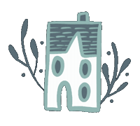 House Tutu Sticker by creativedepot