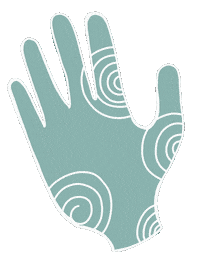 Hand Waving Sticker by creativedepot