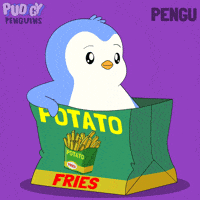 Hungry French Fries GIF by Pudgy Penguins