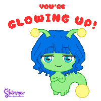 Glow Way To Go Sticker by ShimmertheGlowworm