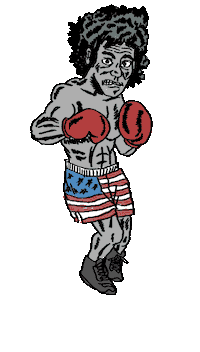 fight fighting Sticker by OVERTHROW NEW YORK