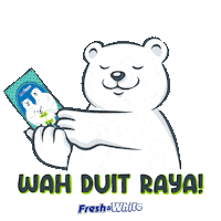 freshandwhitemsia gigi kuat fresh white geng polar fresh white malaysia Sticker