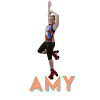 rollerfit skate coach amy rollerskate Sticker