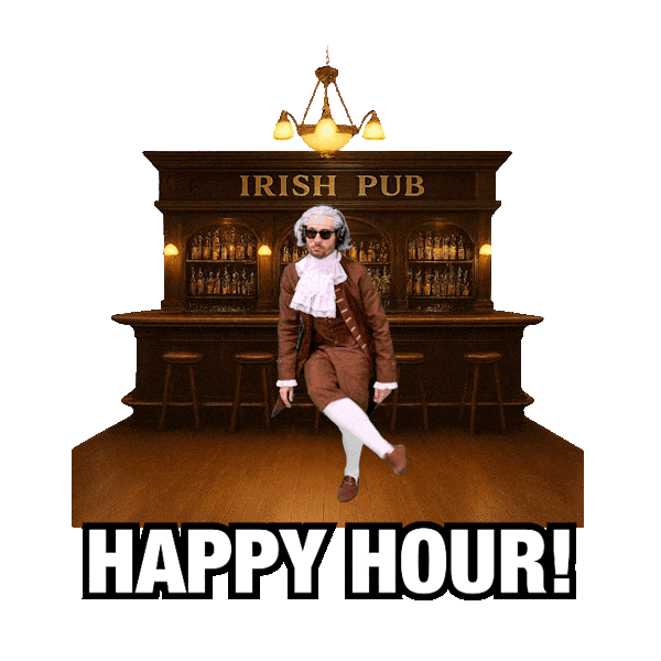 Happy Hour Drinking Sticker