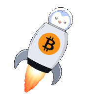 Send It To The Moon Sticker by Pudgy Penguins