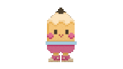 Pixel Wink Sticker