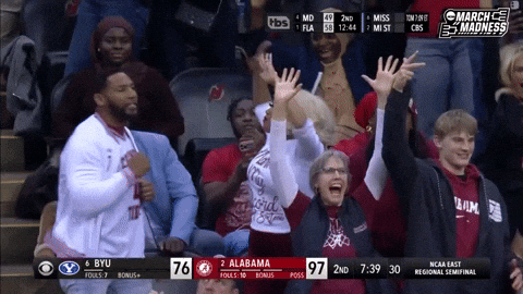 Excited Lets Go GIF by NCAA March Madness
