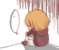 Sad Girl Sticker by Pionicon