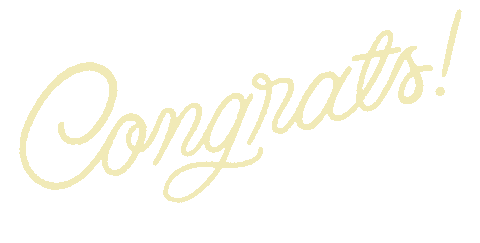 Caromarando giphyupload lettering congrats calligraphy Sticker