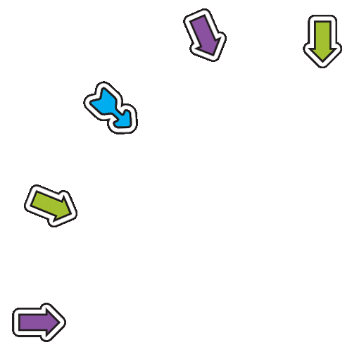 Look Arrow Sticker by Draw! Pilgrim