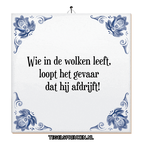 Reflectie Vrijheid Sticker by Tegelspreuken.nl