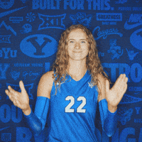 Ncaa Volleyball Go Cougs GIF by BYU Cougars