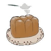 Cinnamon Roll Cooking Sticker by laptitenoisette