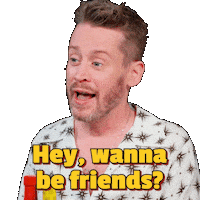 Macaulay Culkin Friends Sticker by First We Feast