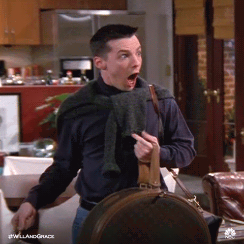 season 1 omg GIF by Will & Grace