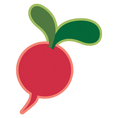 Eatyourveggies Rootingforyou Sticker by (re)zip reusable storage