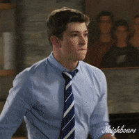 Jump Hide GIF by Neighbours (Official TV Show account)