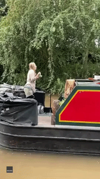 'Multitasking Queen' Steers Boat With Derriere While Eating Breakfast