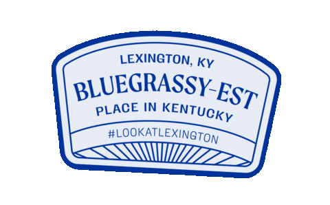 Look At Blue Grass Sticker by Lexington, KY
