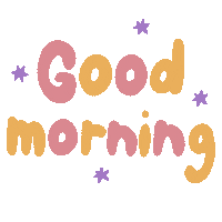 Good Morning Pink Sticker by letteramuta - Deb
