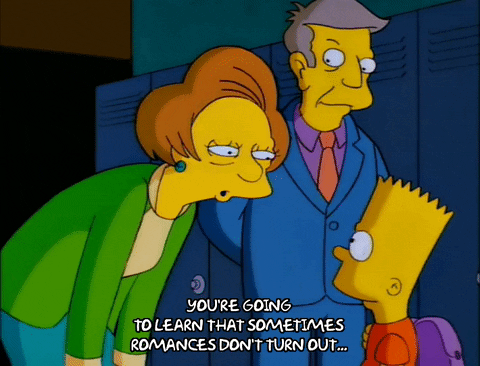 bart simpson stare GIF