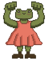 Frog Sticker by Blodlust