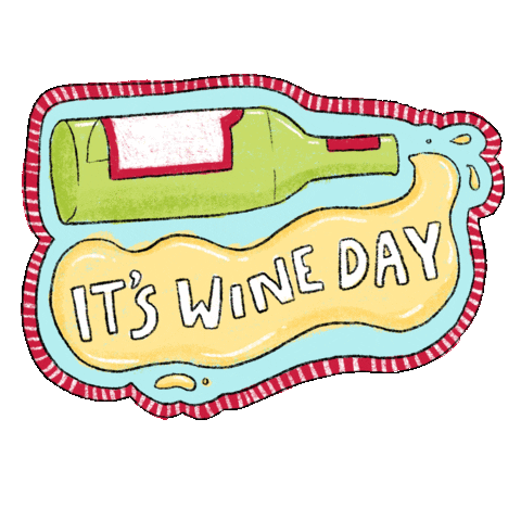 detisdoodles giphyupload drink wine quarantine Sticker