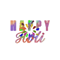 Happy Festival Of Colors Sticker
