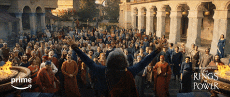 Lord Of The Rings Cheer GIF by Amazon Prime Video