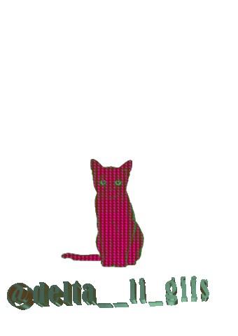 Black Cat Good Luck Sticker by Delta__Li