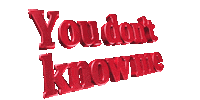text you dont know me Sticker
