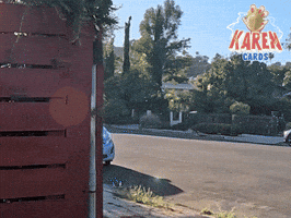 karencardstcg side eye karen peekaboo watching you GIF