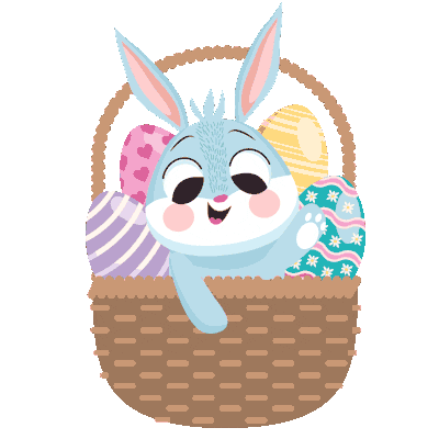 Rabbit Easter Sticker by Multicoisas-Oficial