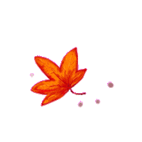 Maple Leafs Fall Sticker