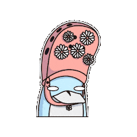 Crypto Flowers Sticker