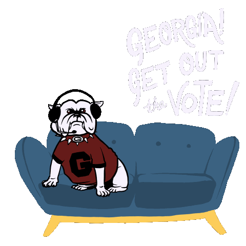 Georgia Bulldogs Football Sticker by Creative Courage