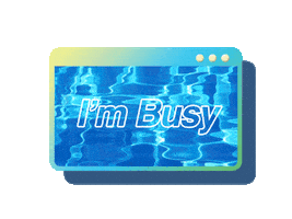 Water Im Busy Sticker by Lois Hopwood