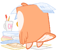 Tired Student Life Sticker by Bibi.Pet
