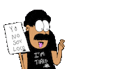 Yo Im Tired Sticker by deladeso