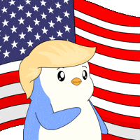 Donald Trump Crypto GIF by Pudgy Penguins