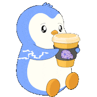 Good Morning Coffee Sticker by Pudgy Penguins